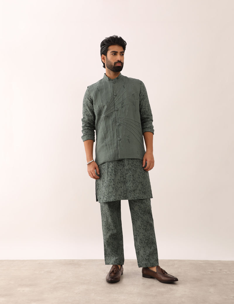 JEET BOTANY BANDI LOOK - GREEN