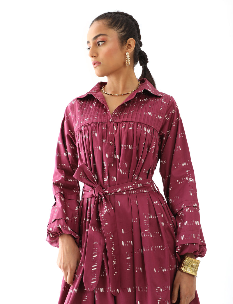 VIVIAN DRESS - PLUM