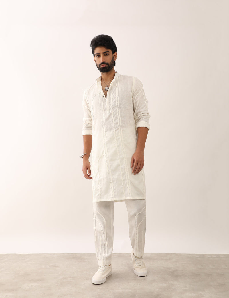 ZESHAN KURTA - WHITE