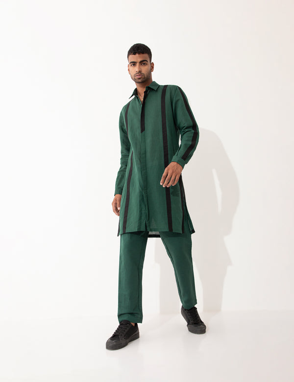 KAIN KURTA SET - GREEN