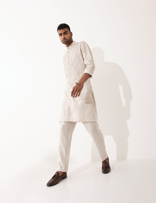 ALISTER KURTA SET  - IVORY