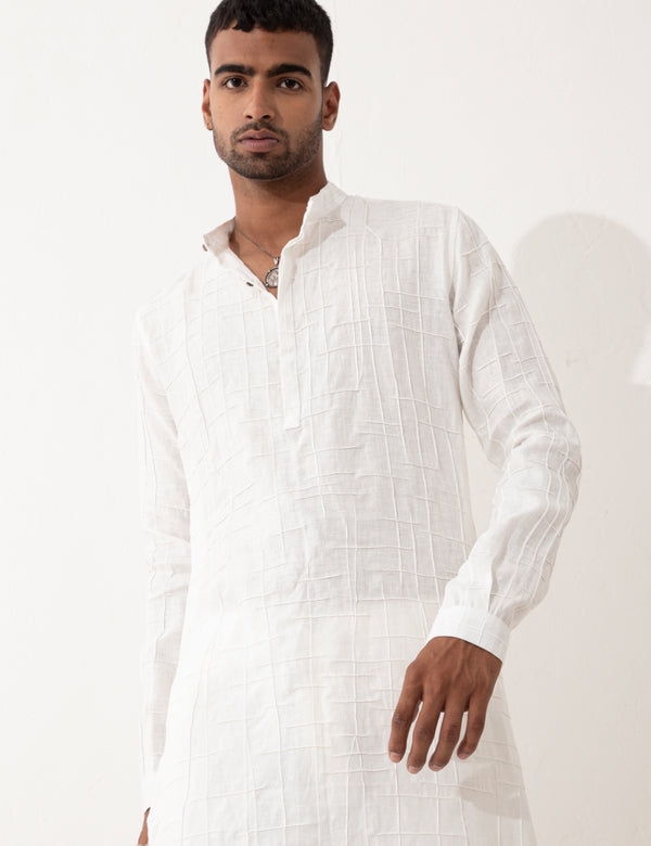 MORGAN KURTA SET - WHITE