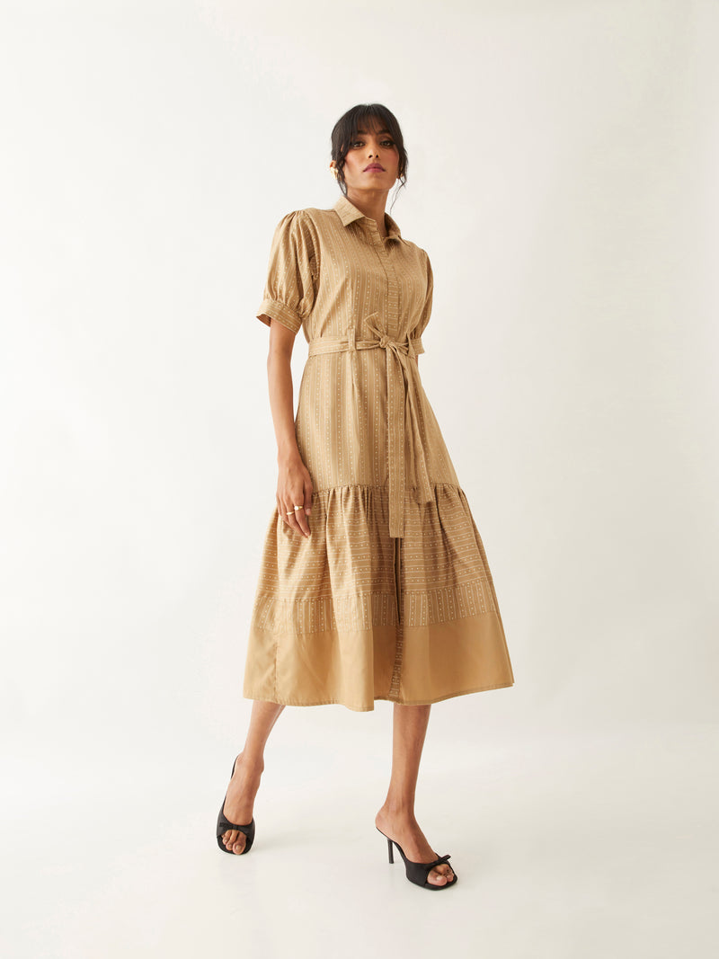 LENI DRESS - SAND