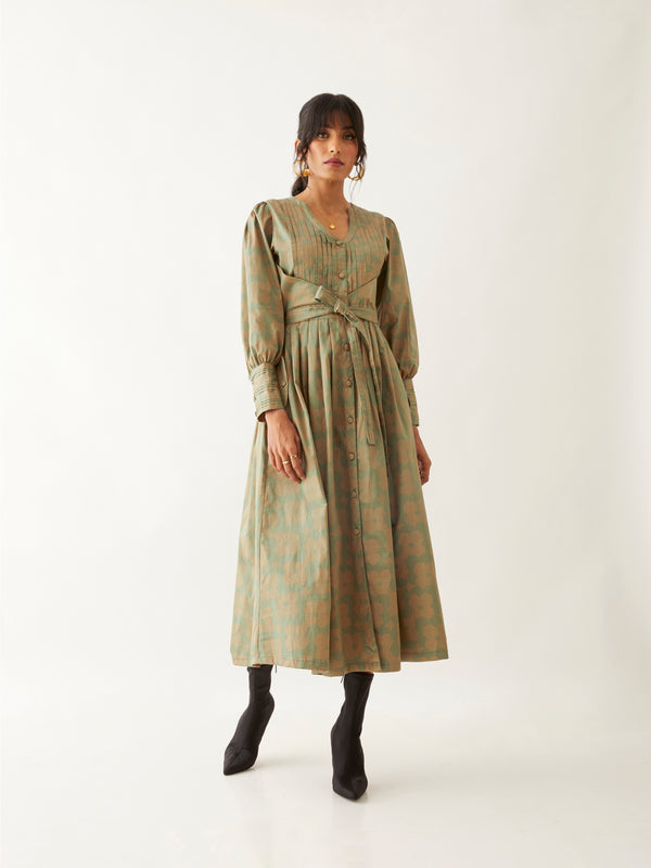 ZEBA DRESS - SAGE