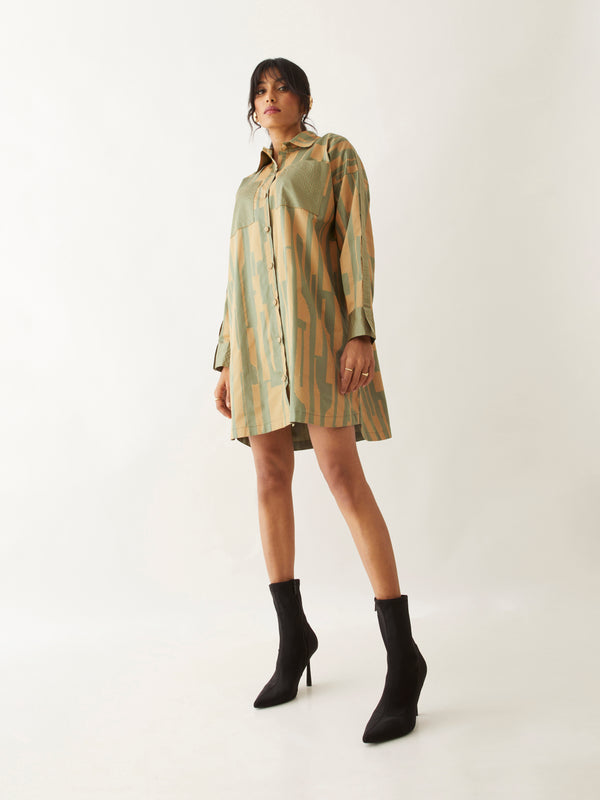 ROONIE DRESS - SAGE