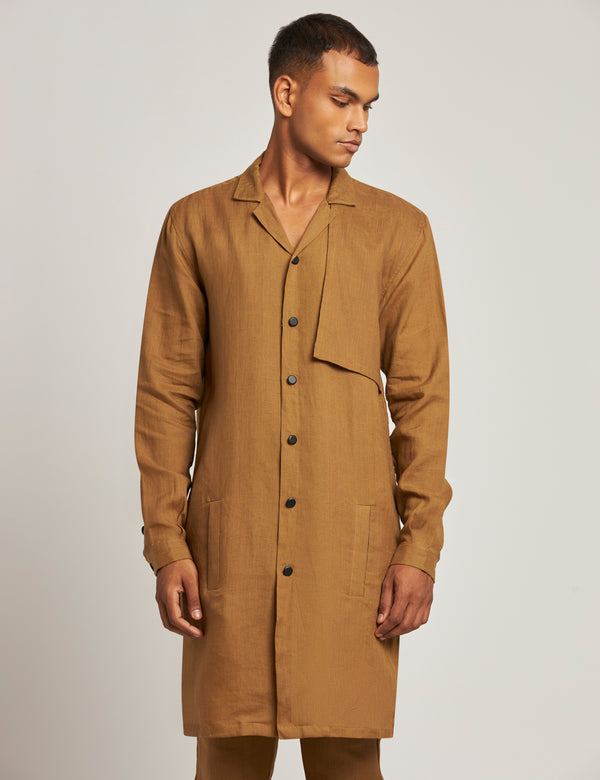 ATTUR KURTA - GOLDEN BROWN