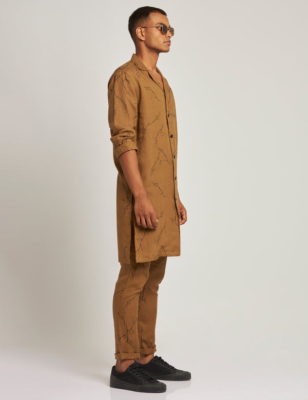 ATTUR KURTA TWIGS - GOLDEN BROWN