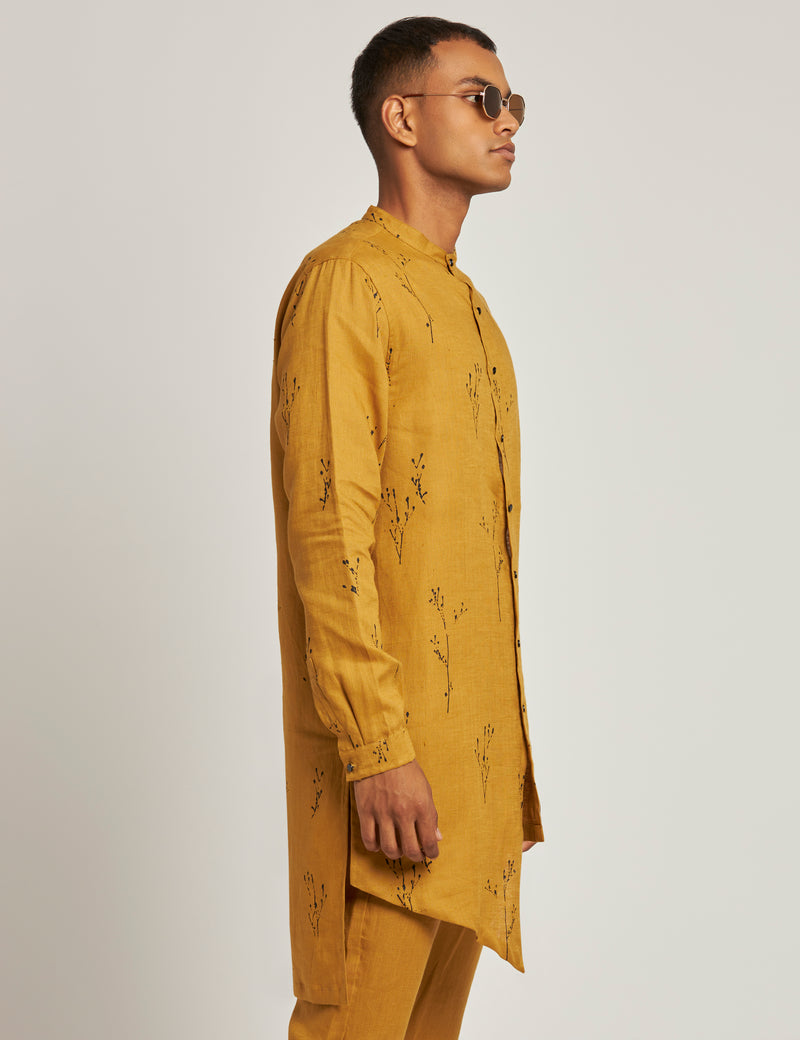 GURUNG KURTA  BOTANY - YELLOW