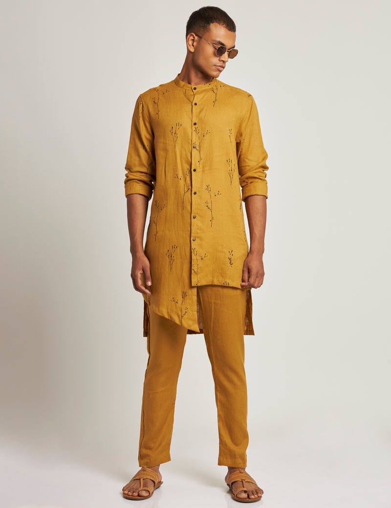 GURUNG KURTA  BOTANY - YELLOW