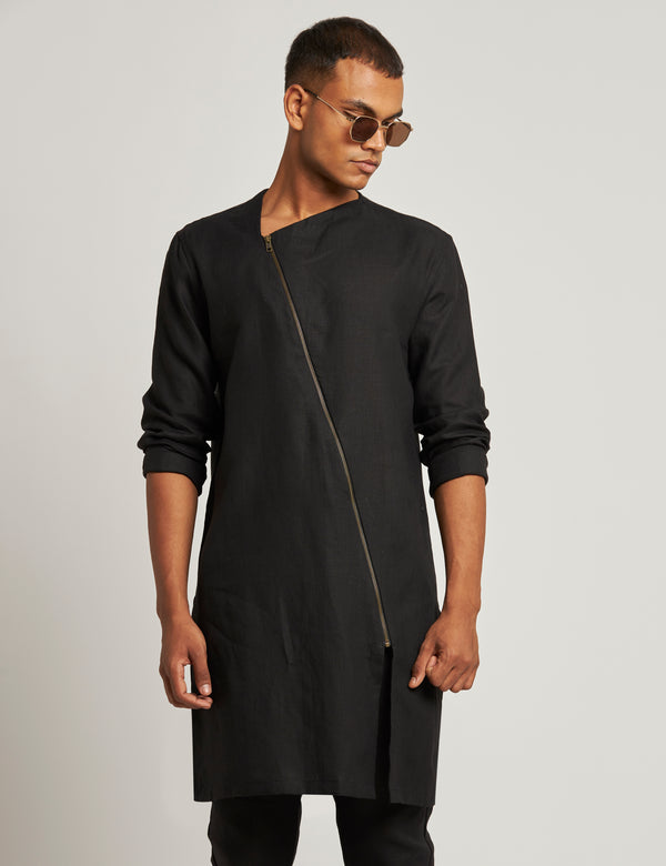 ADIL KURTA- BLACK