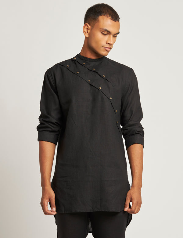 DENI KURTA - BLACK