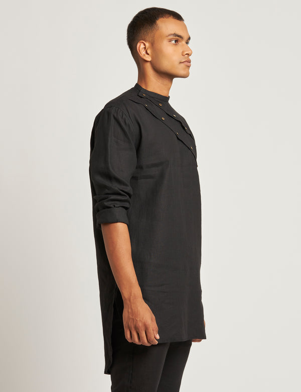 DENI KURTA - BLACK