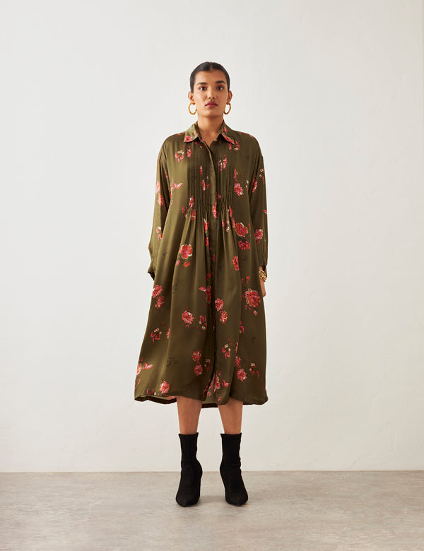 RUMI DRESS - LILY GREEN