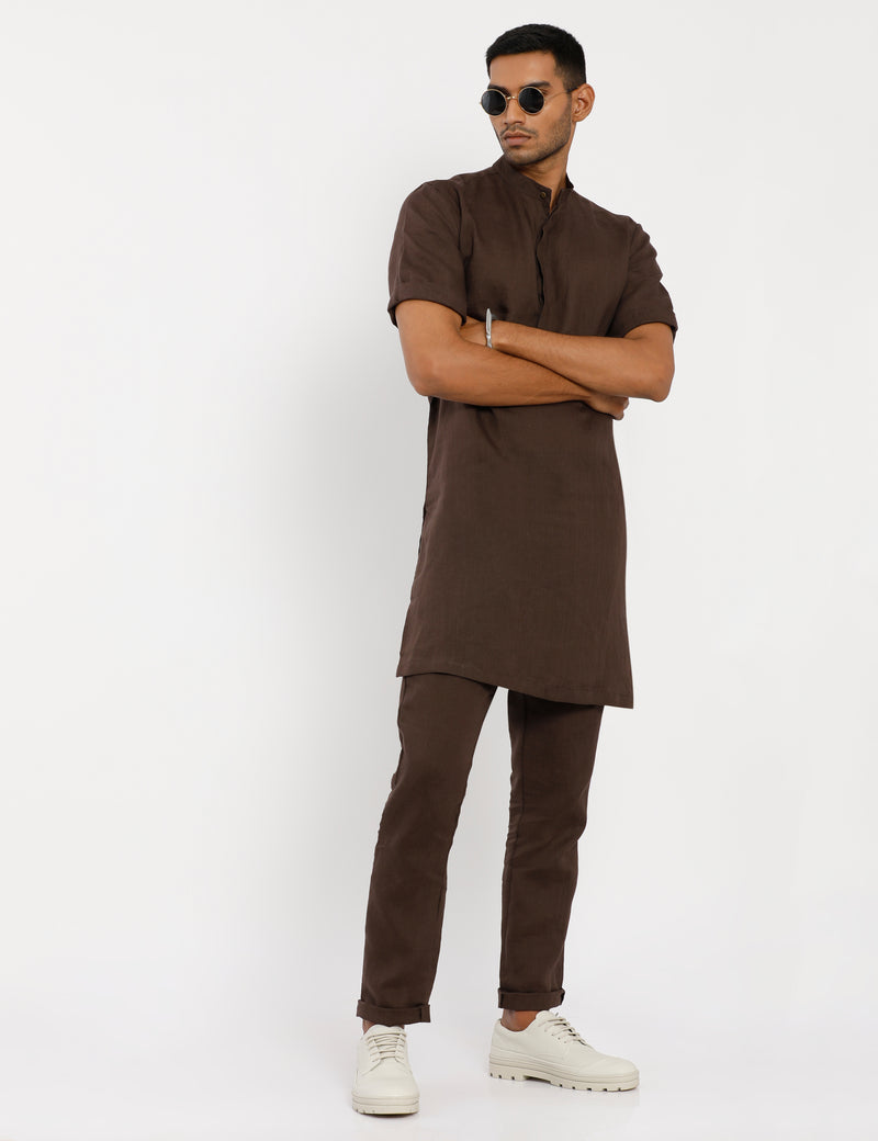 AAVIS KURTA BROWN