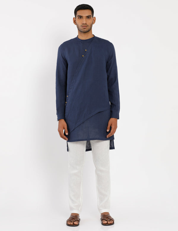 LIAM KURTA SET- NAVY