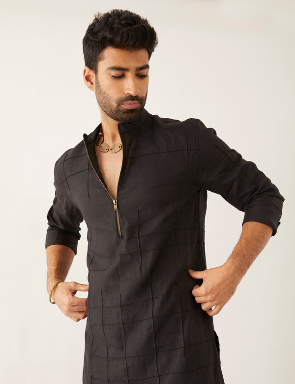 ISSA - KURTA - BLACK