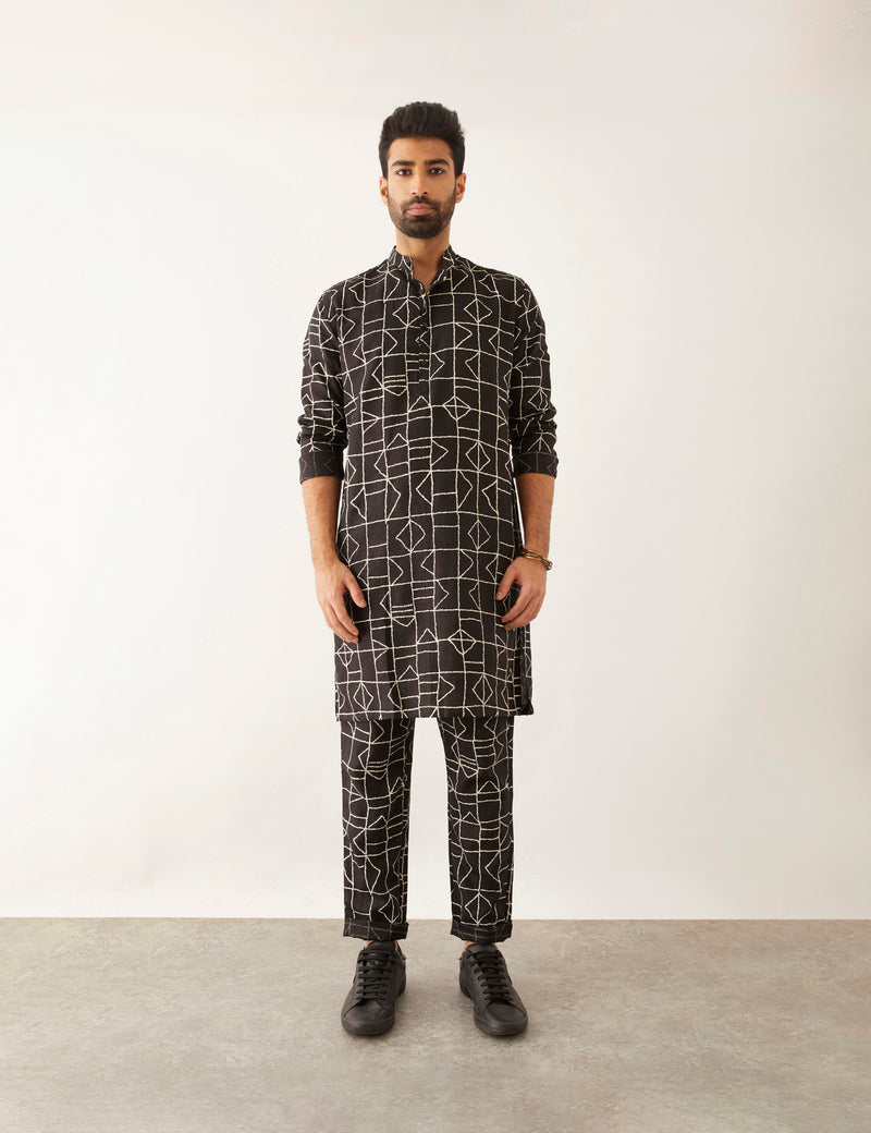 HALLES - FUZZ - KURTA - BLACK