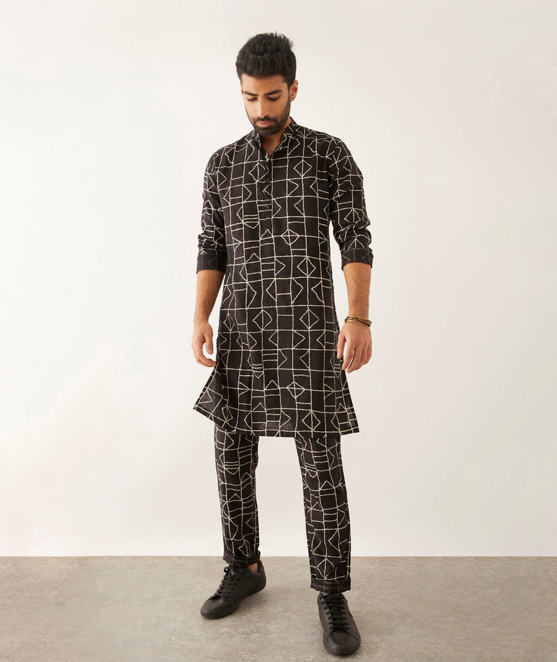 HALLES - FUZZ - KURTA - BLACK