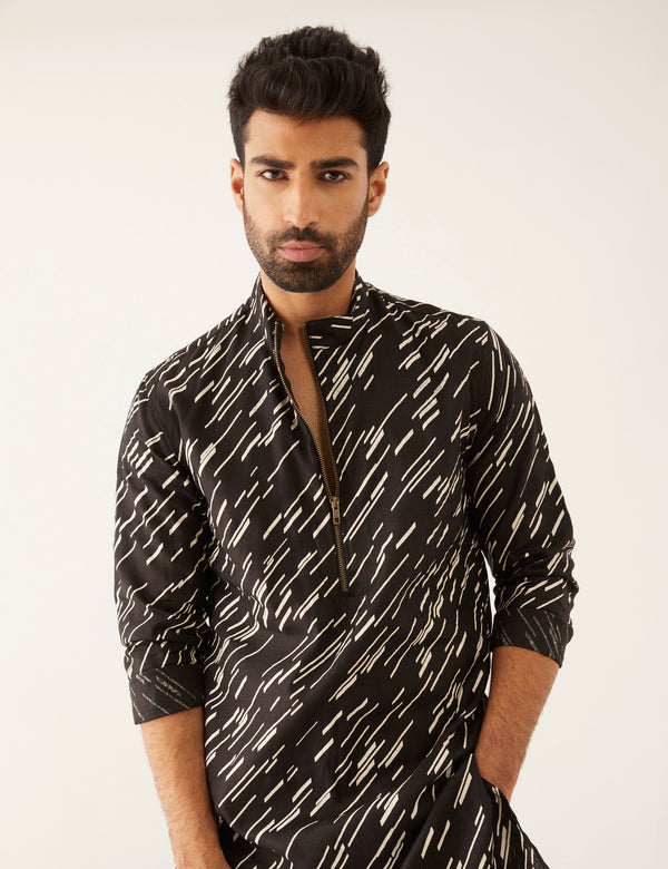 SOUK - SLANT - KURTA - BLACK