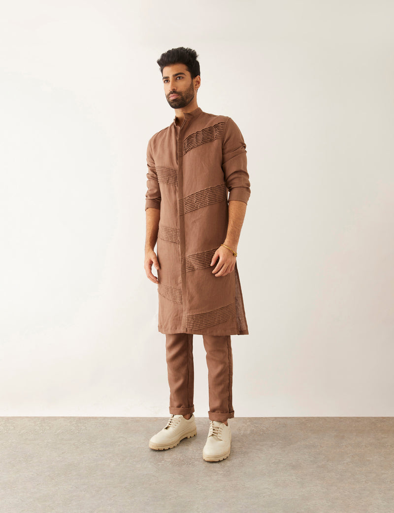 AAKI KURTA - BROWN