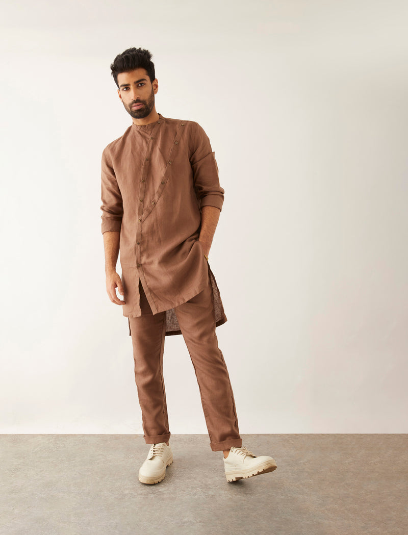 DRISS - KURTA - BROWN