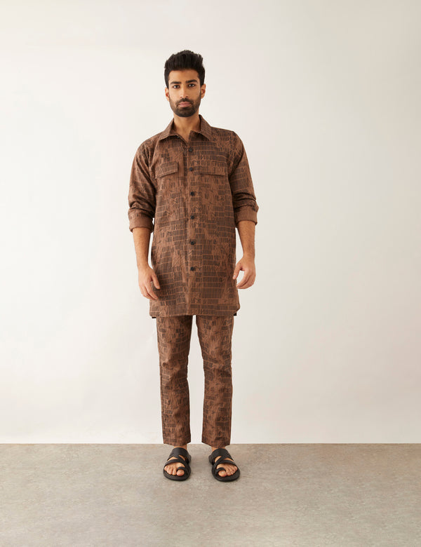 SERRY - DOMINOS - KURTA - BROWN