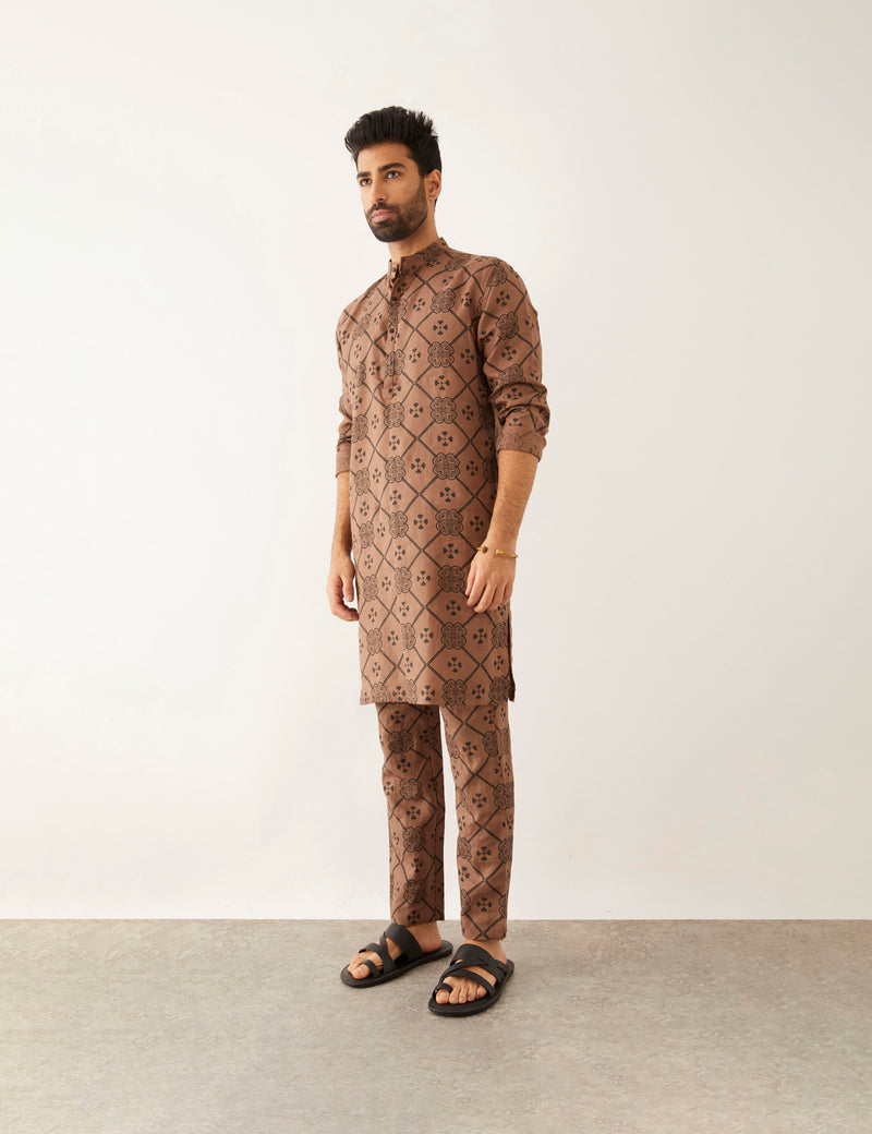 HALLES - CLOVER - KURTA - BROWN