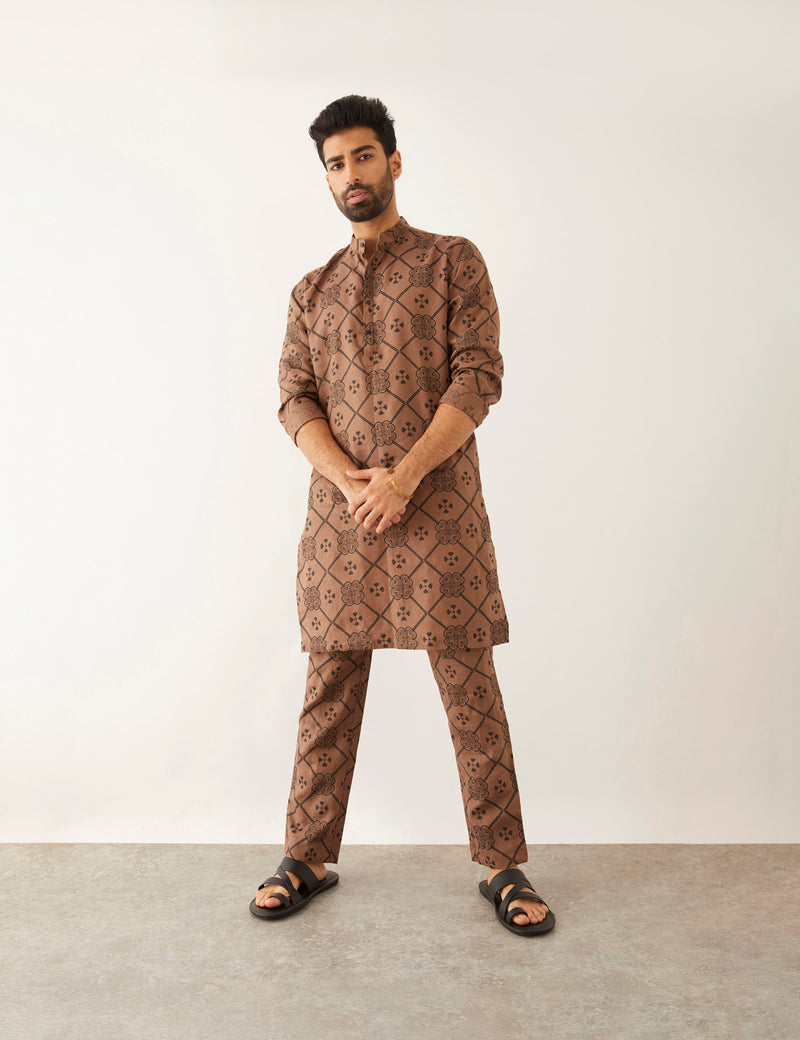 HALLES - CLOVER - KURTA - BROWN