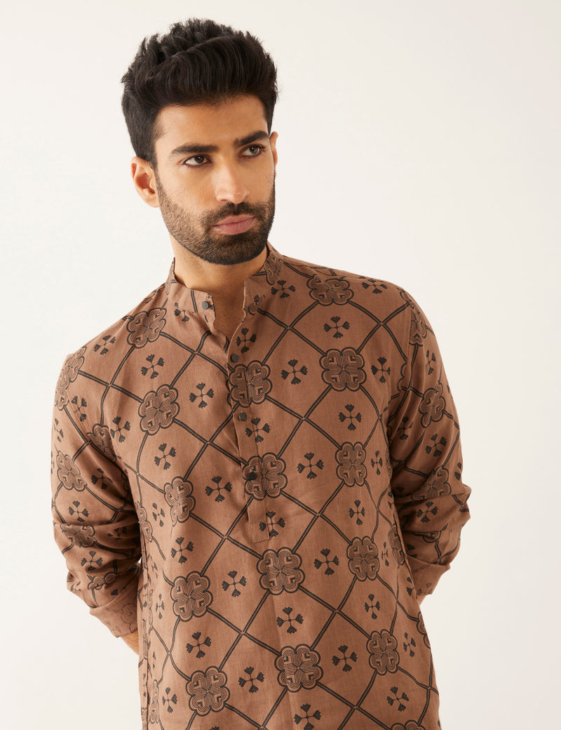 HALLES - CLOVER - KURTA - BROWN