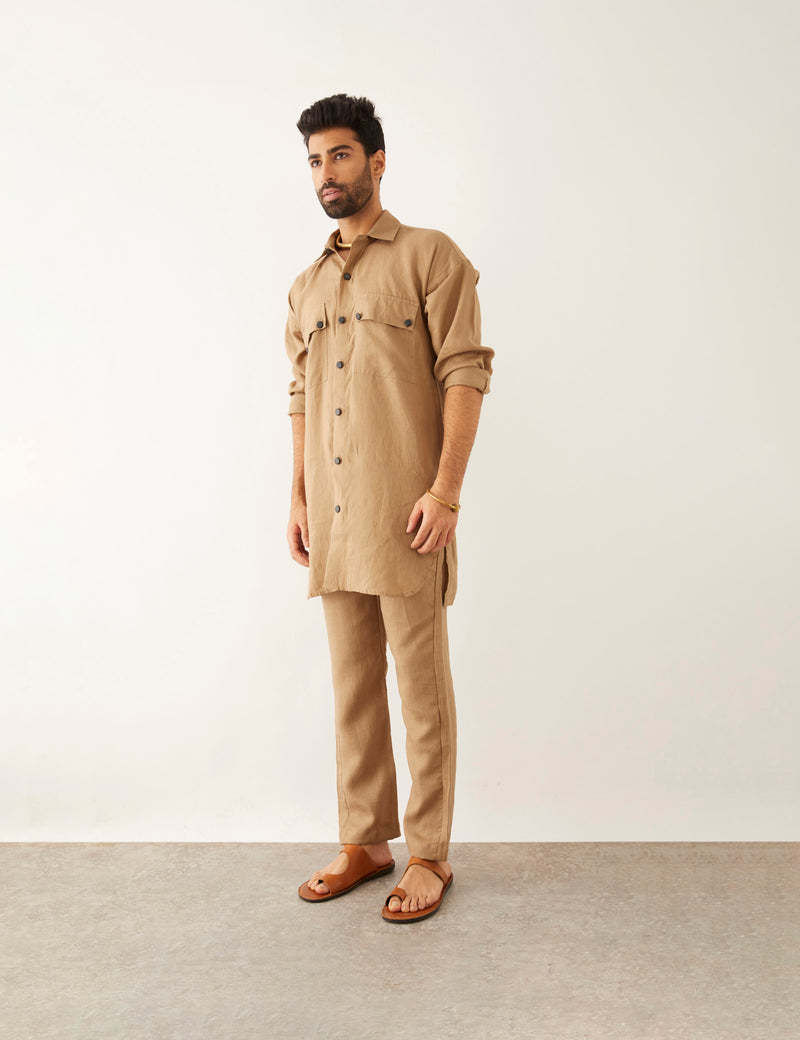 CAI - SHIRT - SET - KHAKI