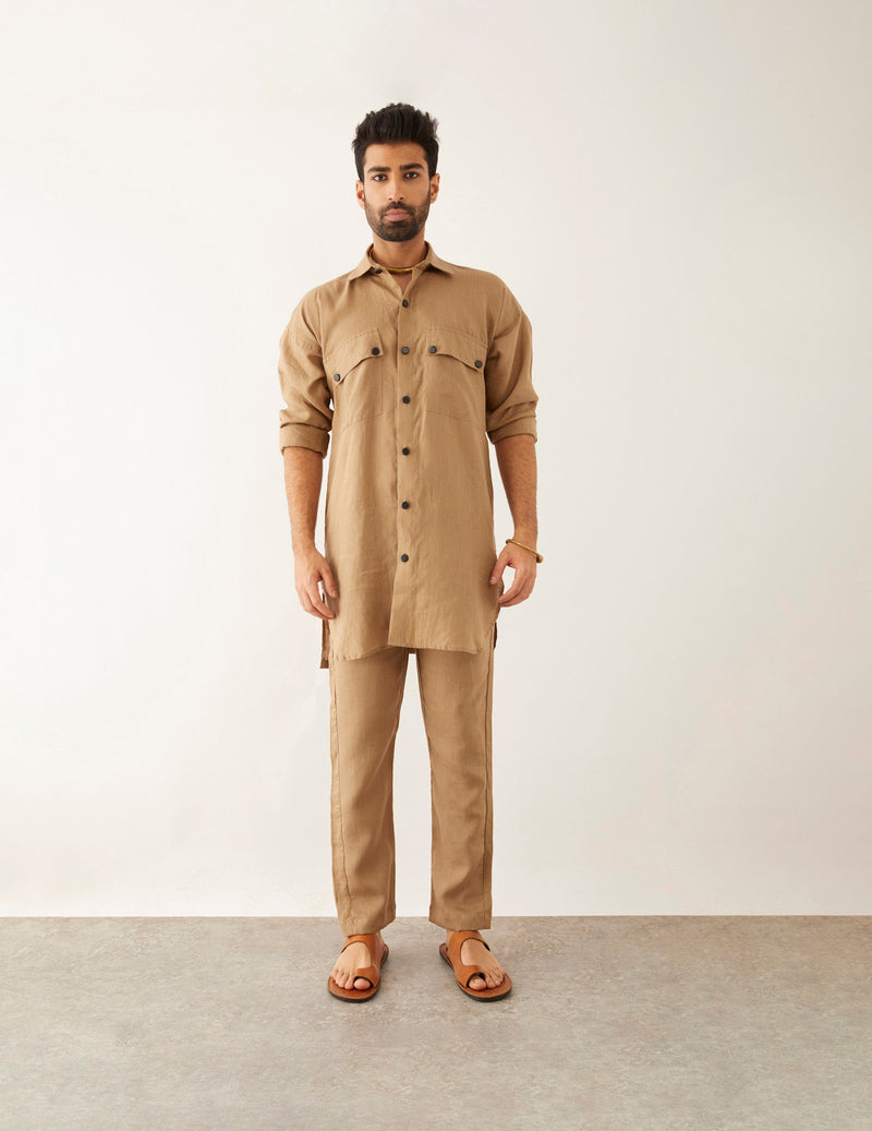 CAI - SHIRT - SET - KHAKI