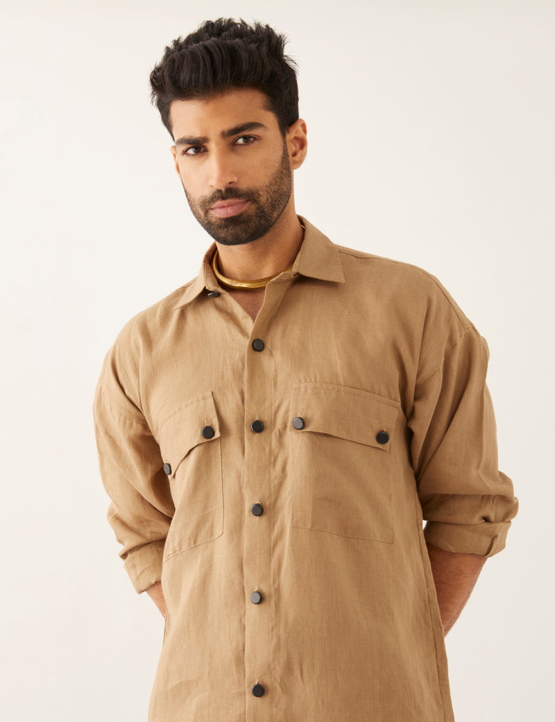 CAI - SHIRT - SET - KHAKI