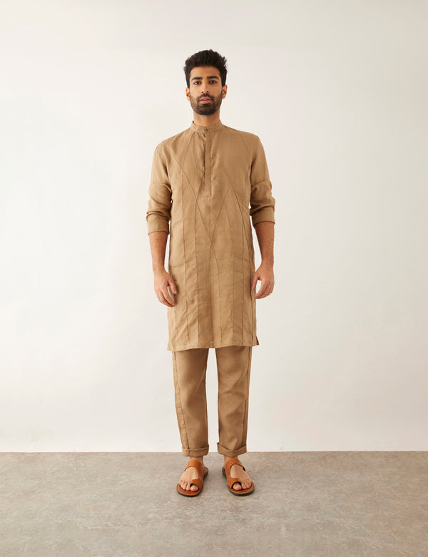 STELA - KURTA - SET - KHAKI