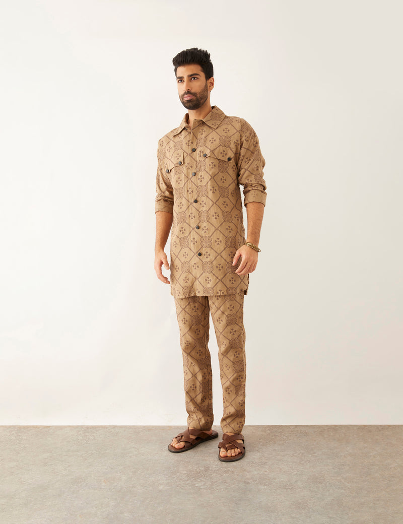 CAI - CLOVER - KURTA - KHAKI