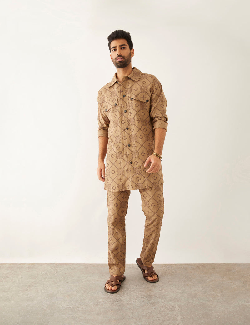 CAI - CLOVER - KURTA - KHAKI