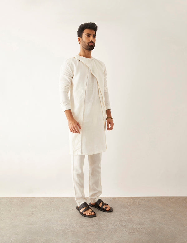 DAHA - KURTA - SET - WHITE