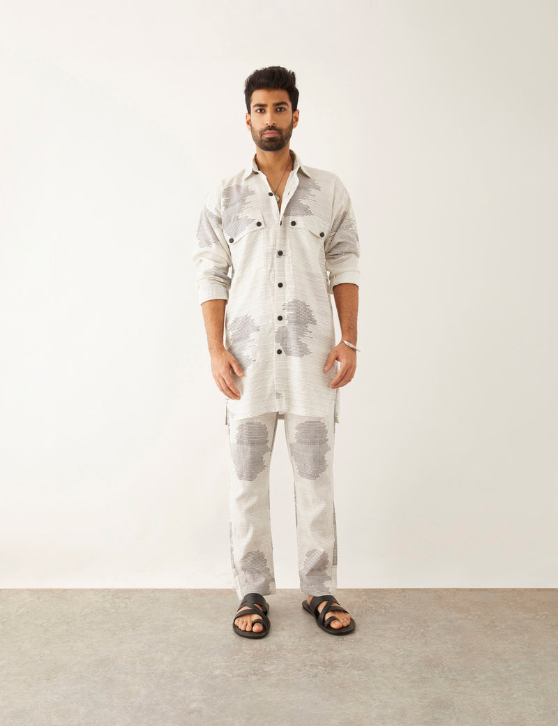 CAI BINARY KURTA - WHITE