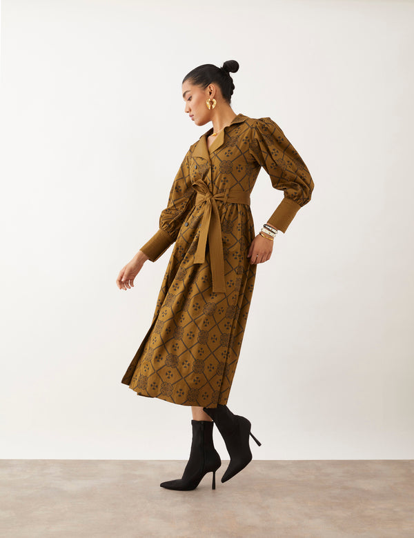 MILORI DRESS - OLIVE