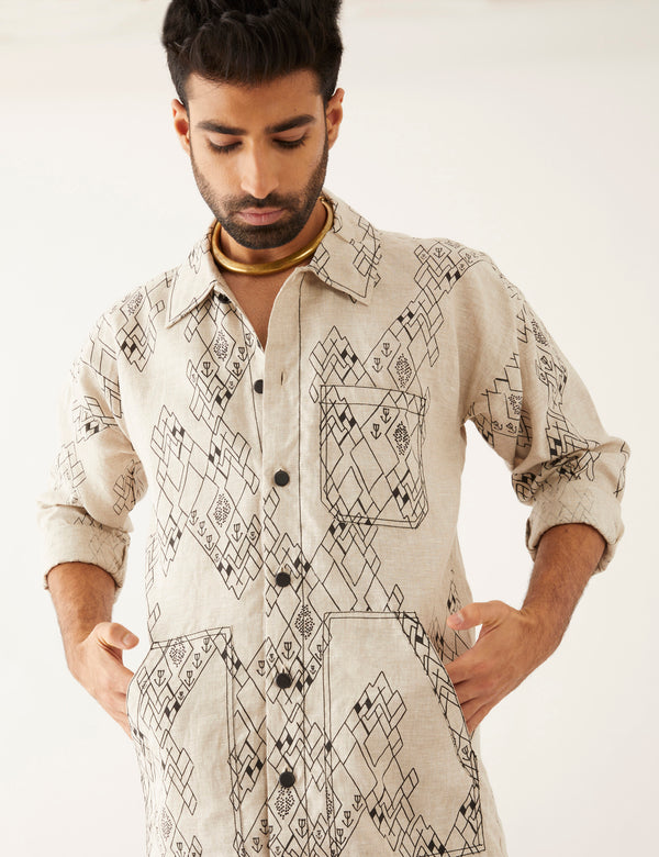 YANI VILLAGE KURTA - IVORY