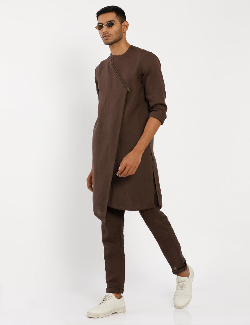 TIBIS KURTA - BROWN