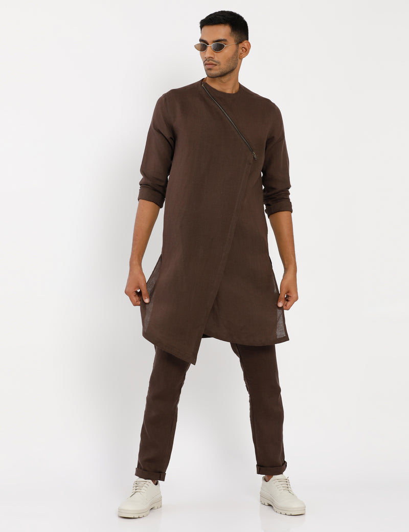 TIBIS KURTA - BROWN