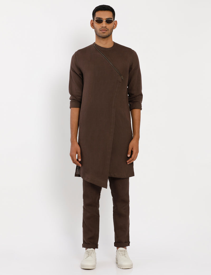 TIBIS KURTA - BROWN