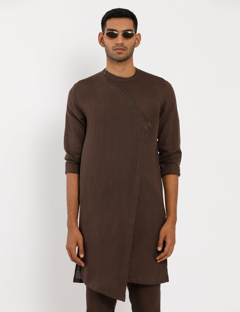 TIBIS KURTA - BROWN